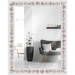 MendeFrames Настенное зеркало H630 Shabby-Chic 30x40 см, белое