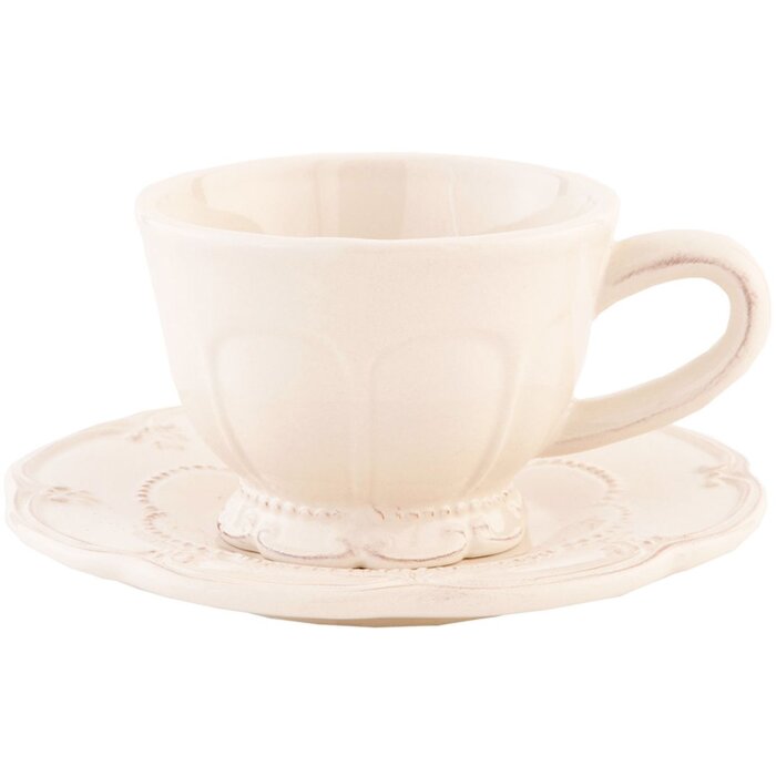 6CE0263 Кружка Clayre Eef RUSTIC ROMANCE - натуральная