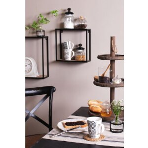 Тарелка для завтрака Clayre & Eef 6CE0271 Королева птиц белая 21 см