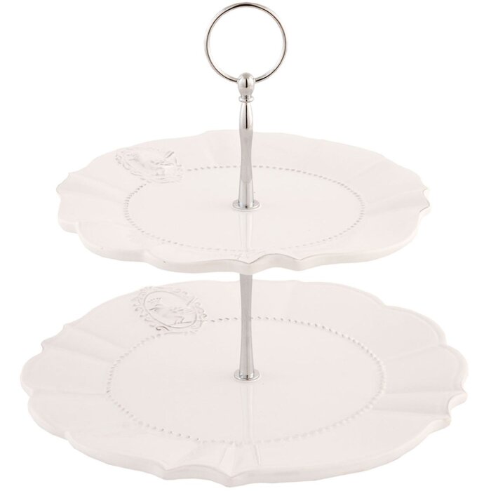 6CE0276 Clayre Eef QUEEN OF BIRDS Etagere - натуральный