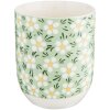 Кружка Clayre & Eef 100 мл зеленый фарфор круглые цветы