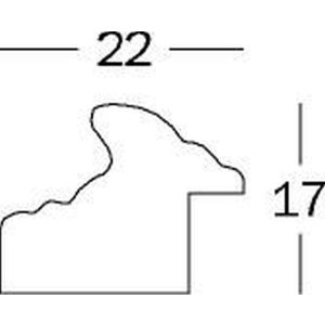 Walther Smell Bilderrahmen 30x40cm Nussbaum-Gold Wurzelholzoptik