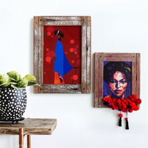 Вальтер деревянная фоторамка Dupla 15x20 см белый-природа