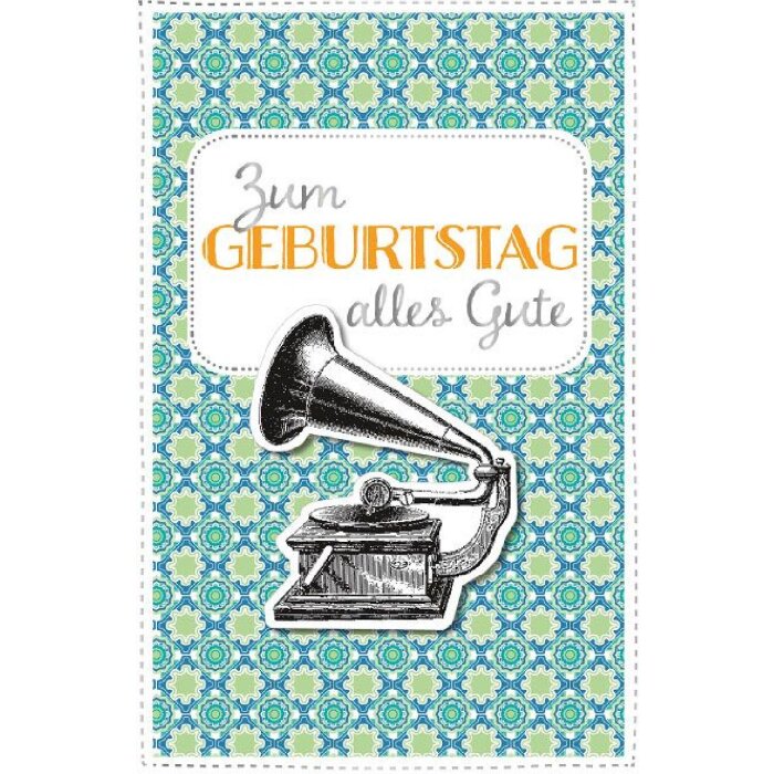 ARTEBENE Открытка с 3D проигрывателем на день рождения с конвертом