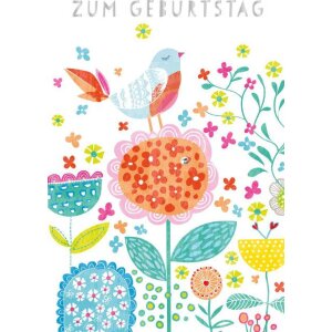 ARTEBENE Geburtstag Vogel 3D Karte mit Umschlag
