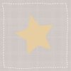 Салфетки Artebene звезда большая тауп золото 33x33 см
