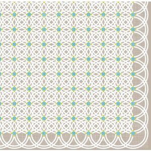 Салфетки Artebene круглый узор тауп 33x33 см