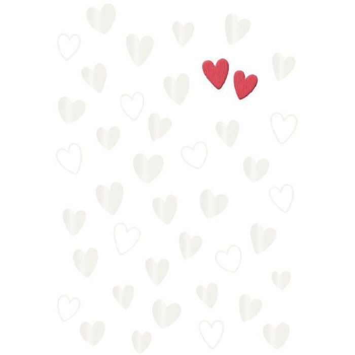 ARTEBENE Открытка "Вышитые сердца" к свадьбе