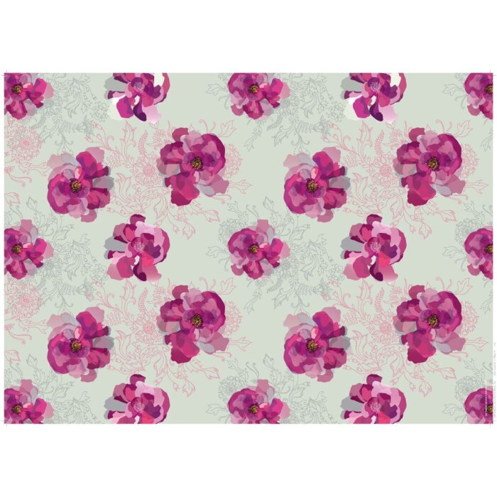 Goldbuch MORNING Подарочная бумага 50x70 см розы с золотым тиснением