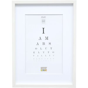 Деревянная рамка S40A белая 50x70 см - 40x60 см