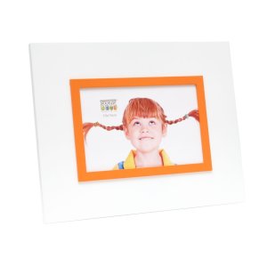 Deknudt Fotorahmen S67JK 10x15 cm weiß mit orange...