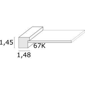 Фоторамка S67KS деревянная passe-partout 15x20 см бежевая