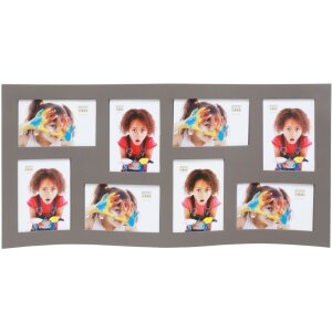 Рамка для галереи тауп изогнутая для 8 фотографий 10x15 см