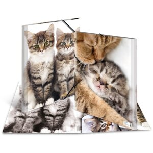 HERMA Postmappe A3 mit Gummizug Kätzchen, Farbe:...