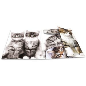Папка для писем А3 с резиновым ремнем, котёнок