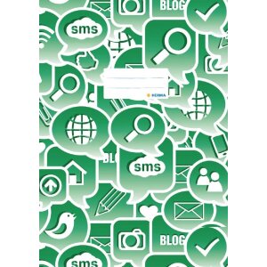 HERMA Heftschoner A4 Social Icons grün