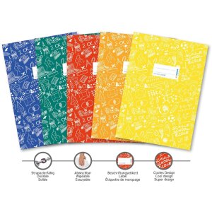 SCHOOLYDOO Обложка для тетради A4 синяя