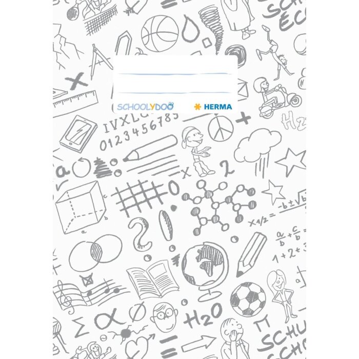 Обложка для тетради A5 SCHOOLYDOO, белая