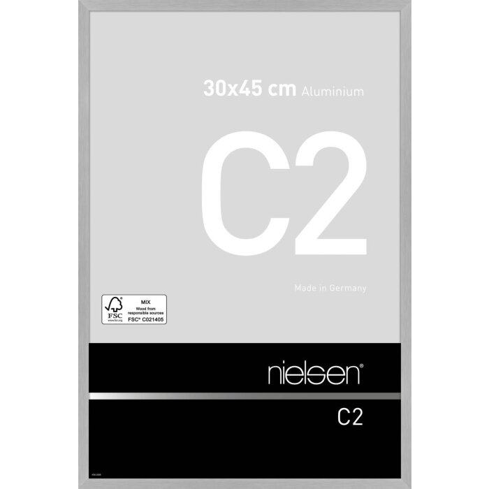 Алюминиевая рама Nielsen C2 30x45 см структура серебристый матовый