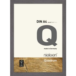 Nielsen деревянная съемная рамка Quadrum 21x30 см серая