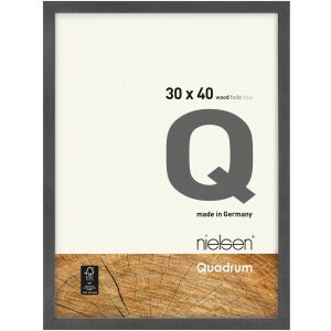 Деревянная съемная рама Quadrum 50x70 см серая