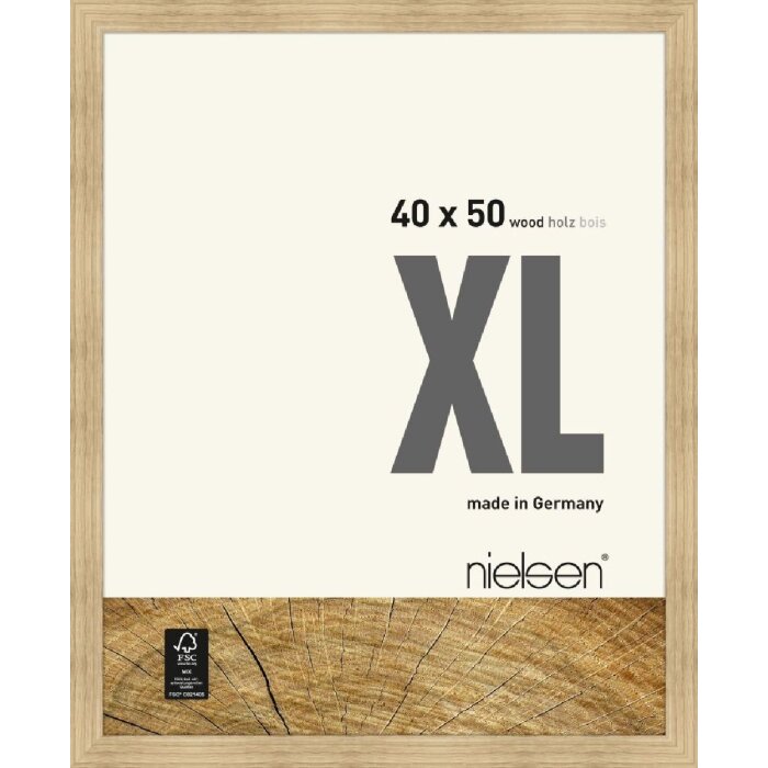 Деревянная рамка Nielsen XL 40x50 см натуральный дуб