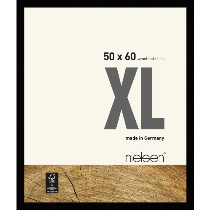 Деревянная рамка Nielsen XL 50x60 см черная