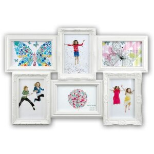 ZEP Gallery Рамка Альмерия 6 фото 10x15 см белая (50x34 см)