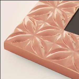 ZEP Apollonia Fotorahmen 10x15 cm Bronze Wabenstruktur Metall zum Aufstellen