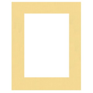 HNFD Passepartout nach Maß - Paglierino (blasses Gelb)