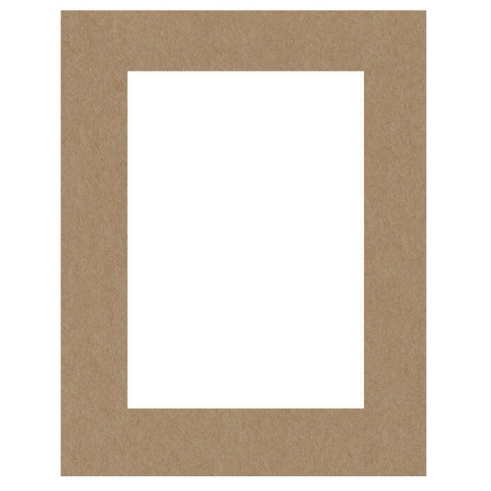 HNFD Passepartout nach Maß Malto malzbraun Schragschnitt bis 70x100 cm 1,5 mm