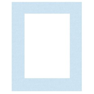 HNFD Passepartout nach Maß - Perg Blue (hellblau)