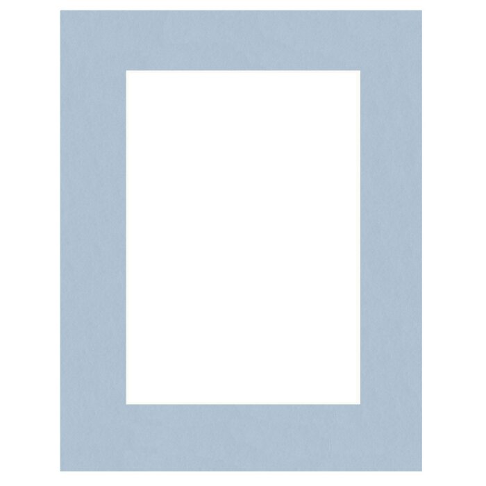 HNFD Passepartout nach Maß Celeste himmelblau pastell