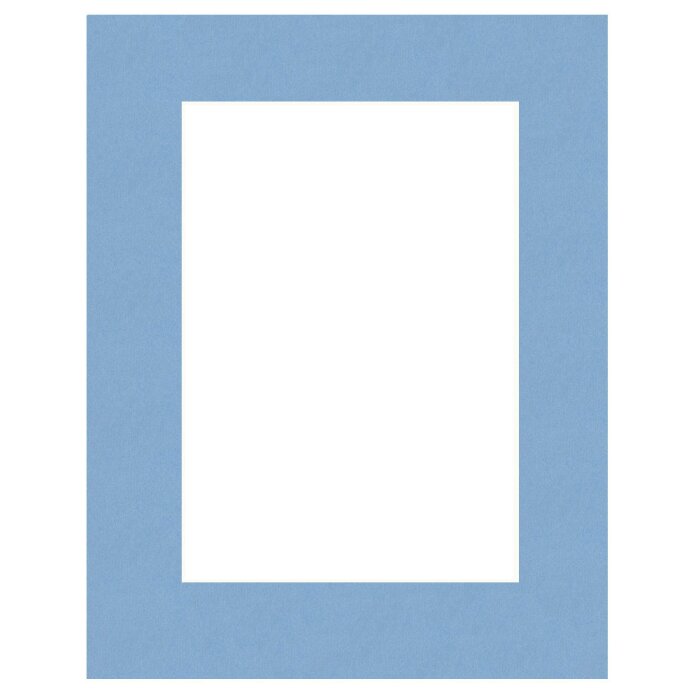 HNFD Passepartout nach Maß - Turchese (himmelblau, dunkel)