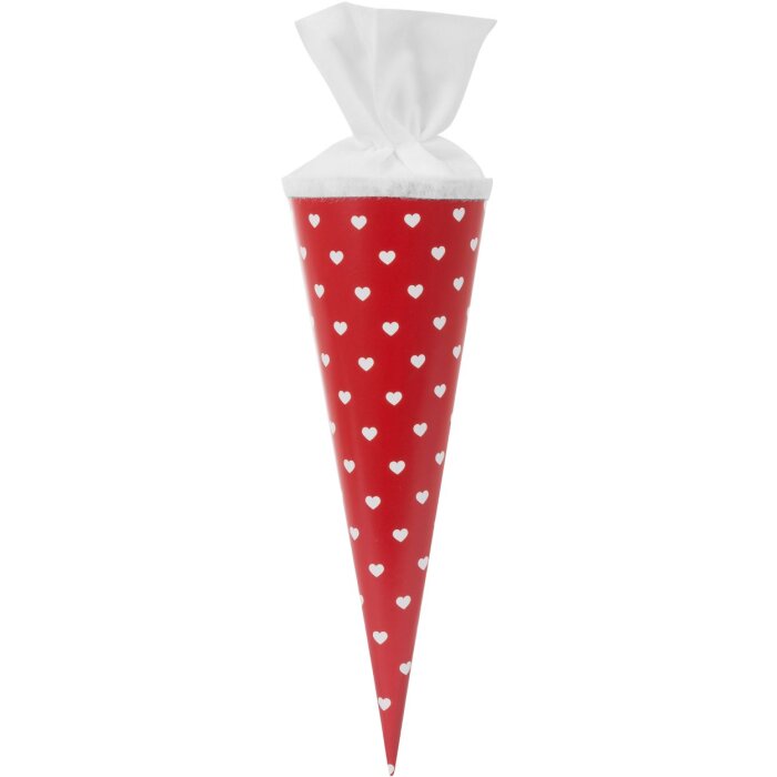 Goldbuch Подарочный пакет "Сердечки" 35 см красный с замком