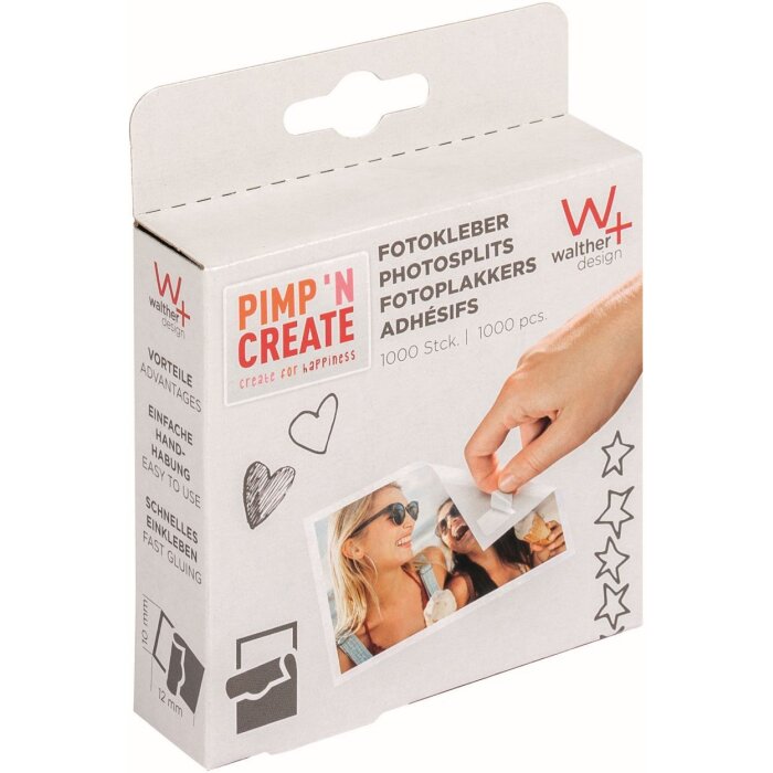 Клейкие точки для фотографий 1000 штук - 10x12 мм