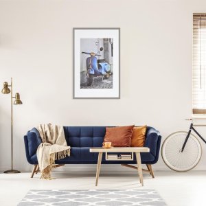 Henzo Holzrahmen Umbria braun 24x30 cm mit Passepartout 18x24 cm