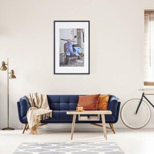 Деревянная рамка Henzo Умбрия черная 24x30 см с пассатижами 18x24 см