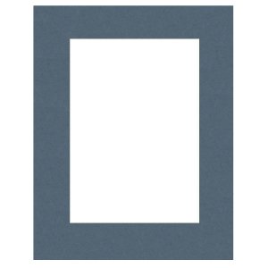 Passepartout 18x24 cm - 13x18 cm Blu Pavone