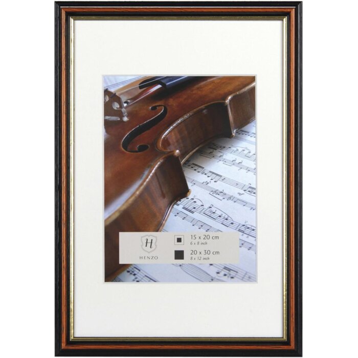 Деревянная рамка Henzo Верона темно-коричневая 20x30 passe-partout 13x18 см портретный формат