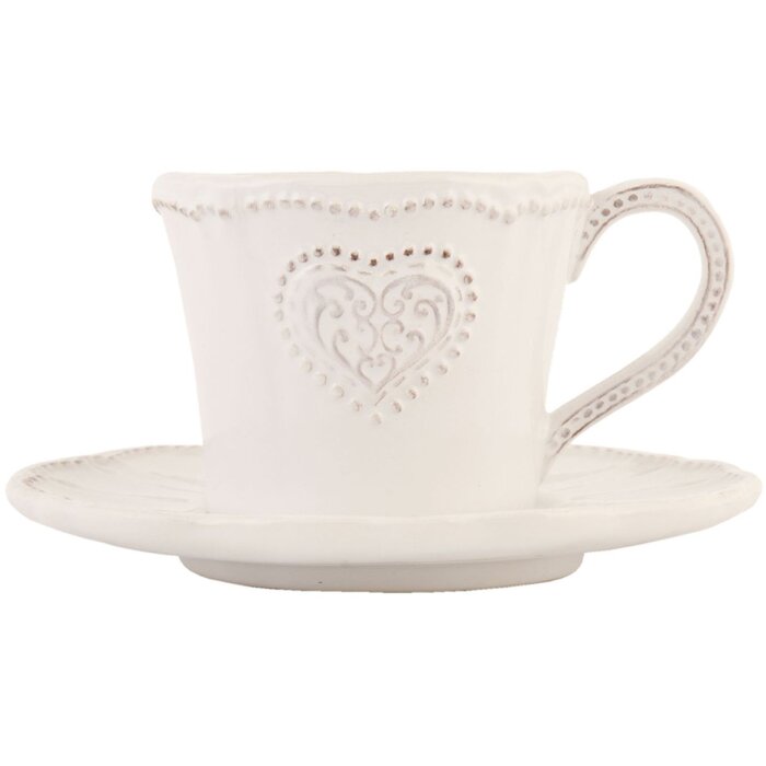 Кофейная чашка с блюдцем HEART