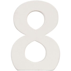 Цифра 8 из натурального МДФ 8x5 см