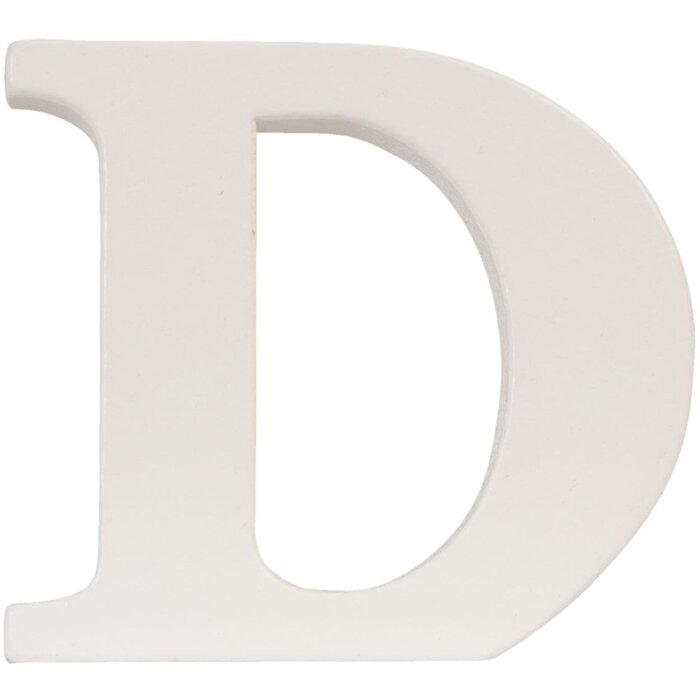 Буква D - 9x8 см МДФ