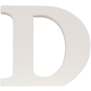 Буква D - 9x8 см МДФ