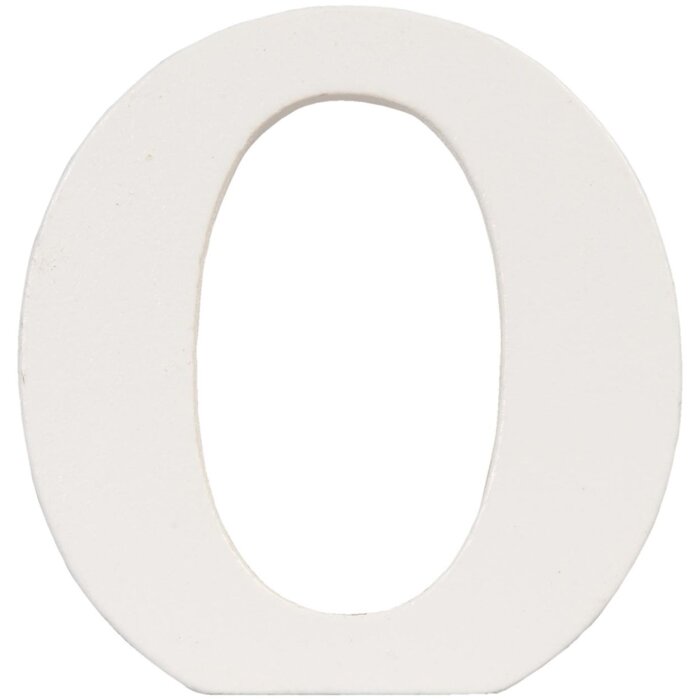 Буква О - 8x8 см МДФ