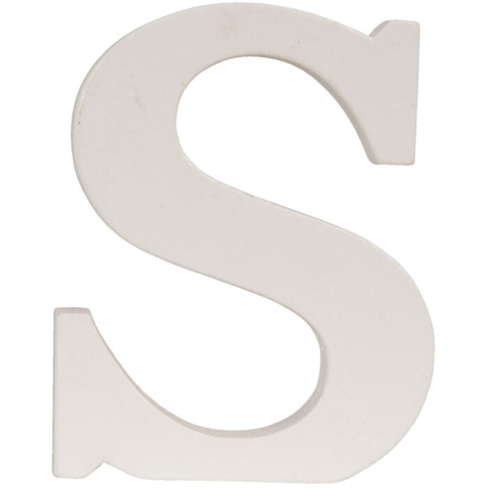 Буква S - 6x8 см МДФ