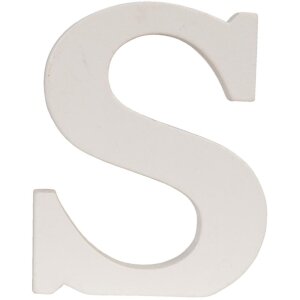 Буква S - 6x8 см МДФ