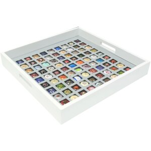 Сервировочная доска Deknudt белая для капсул шампанского...