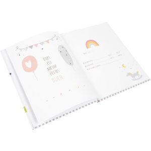 Дневник для малыша Babyworld Слон, 21x28 см, 44 иллюстрированных страниц