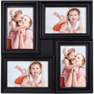 Галерея фоторамок черная Малага 4 фото 10x15 см